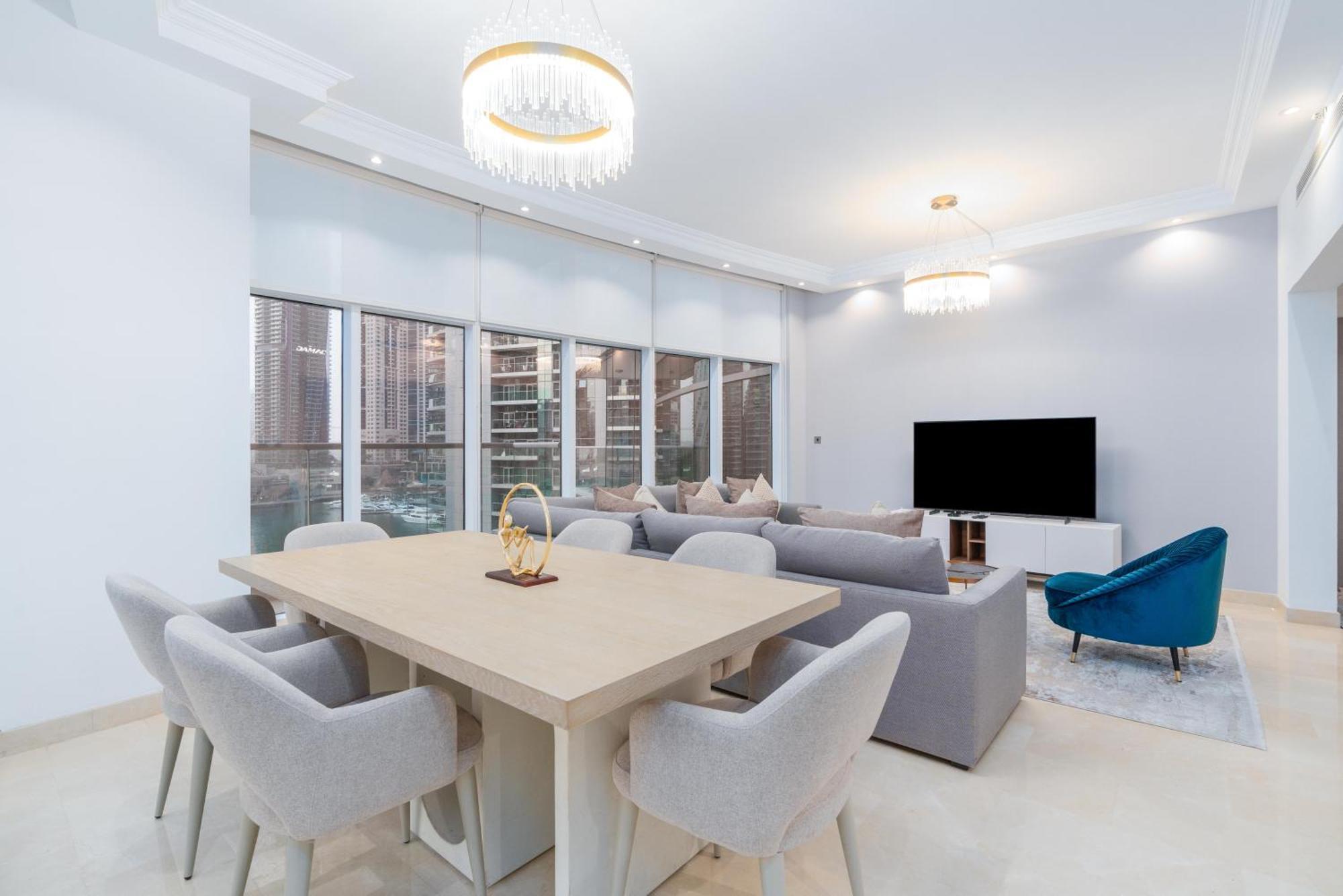 Vacay Lettings - Full Marina View 3 Bedroom Plus Maid Room ドバイ エクステリア 写真